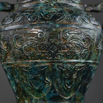 LAOJUNLU de Statele Beligerante Bronz Picior de Urs Oală 25Cm Înaltă Tradițională Chineză Stil de Antichități Fine Art, Cadouri de Artizanat