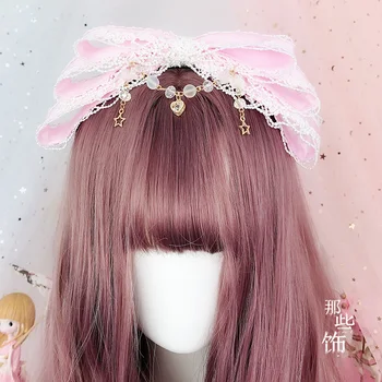Lolita Dulce Mama Accesorii Bentita Lo Mama Frizură Lace Bow Hairband Japanese-style Accesorii de Par Benzile de Păr KC 0