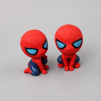 Marvel acțiune figura Kawaii versiune Q Spiderman figura anime PVC model de desene animate papusa decor tort de ornamente pentru copii jucarii cadou