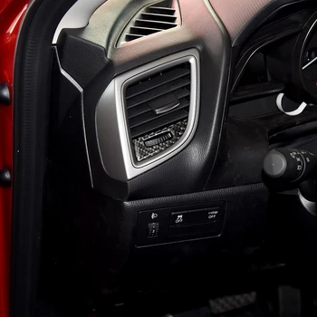 Masina De Aerisire Schimbare Panou De Control Autocolant Carbon Fibre Ornamente Autocolant Pentru Mazda 3 Axela 2017 2018 Decoratiuni Interioare Autocolante 0