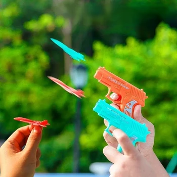 Mini Catapulta Avion Pistol de Jucărie Lansa Avion Pistol de Fotografiere Joc de Bord Jucării în aer liber, Grădină Sport Jucarii Cadou pentru Copii