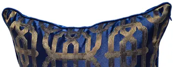 Moda clasic albastru geometrice decorative pernă/almofadas caz, 60 50,europene moderne neobișnuit față de pernă acasă decore