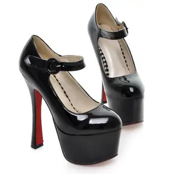 Moda Sexy 15cm Super Toc Subțire de Mare Platformă Club de Noapte Pantofi pentru Femei 0