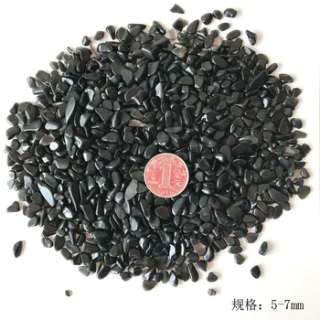 Naturale Obsidian Negru Cristal de Cuarț, Pietriș Degauss Purificare piatră minerală rezervor de Pește de Sănătate Decor Mobilier articolul