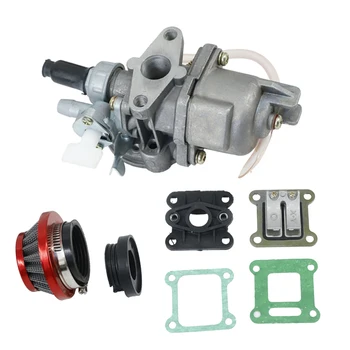 Noi 47cc 49cc carburator reed valve kit cu filtru de ulei pentru pocket bike-mini ATV/BUGG 0