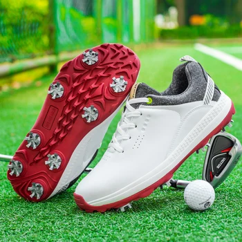 Noi Impermeabil Pantofi De Golf Barbati Profesionist De Golf, Adidași Bărbați În Aer Liber De Mers Pe Jos Confortabil Pantofi Anti-Alunecare, Athletic Adidași