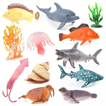 Noi Realiste Subacvatic Animal Marin Model Meduze, Caracatiță Sigiliu Delfin Acțiune Figura Model De Colectare De Jucării Pentru Copii Copil Cadou
