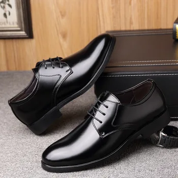 Noua Moda Rochie de Afaceri Bărbați Pantofi din Piele Clasice Costume pentru Bărbați Pantofi de Moda Rochie de Dantela-up Pantofi Oxfords Barbati