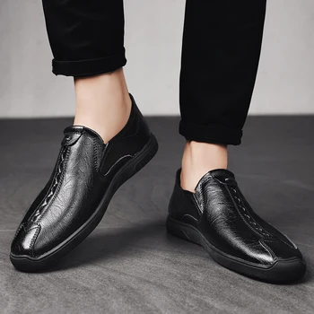 Oamenii de afaceri casual Formală în aer liber conducere pantofi din piele confortabil respirabil toate-meci de încălțăminte pentru Bărbați pantofi de piele