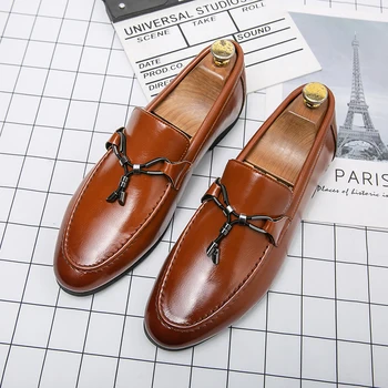Pantofi de lux Arcul Mocasini cu Talpă de Conducere Confortabil Barbati Premium Piele Pantofi Barbati Pantofi de Nunta de Mari Dimensiuni 48
