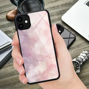 Pastel roz de fundal de Telefon Cauciuc Caz pentru iPhone 12 11 Pro Max XS 8 7 6 6S Plus X 5S SE 2020 XR 12 Mini caz