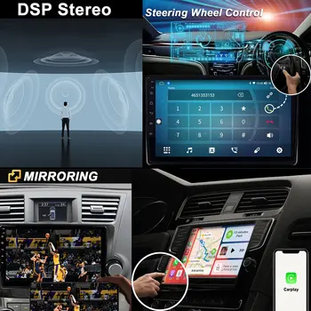Pentru Honda Accord 8 modelului spirior 2009 2010 2011 2012 2013 RDS Video Player Stereo Android 11 Navigare GPS, Autoradio DSP WIFI LTE