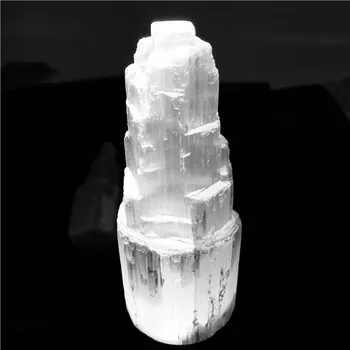 Picătură de transport maritim Madagascar Minerale naturale specimen prime selenit de Cristal cantitatea de piatră turn de meditație reiki de vindecare 10cm