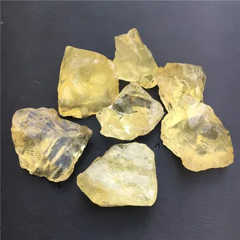 Prime naturale Galben Citrin Cristal de Cuarț Piatră brută Specimen de Vindecare de cristal dragoste pietre naturale și minerale rezervor de pește