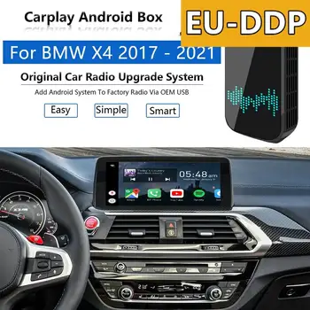 Radio Carplay upgrade de Android Audio Auto Pentru BMW X4 2018 - 2021 USB Apple Wireless AI Cutie Auto Multimedia Player Mirror Link-ul de Wifi