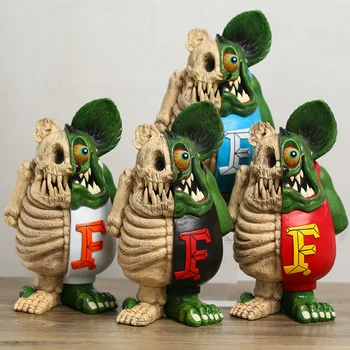 Rat Fink Mouse Jumătate Disecat Figurina De Colectie Figura Model De Jucărie Cadou