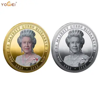 Regina Elisabeta a II-Monede Comemorative 1926-2022 Britanic Legenda Majestatea Moneda Memorial de Colectare Monede de Colecție