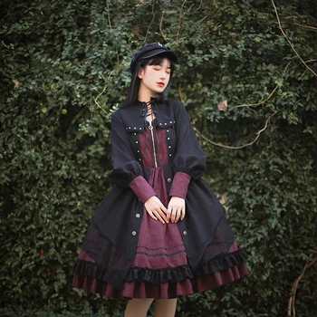Retro nit elegant talie mare rochie victoriană palatului printesa dulce lolita rochie kawaii fata de gothic lolita op loli cosplay