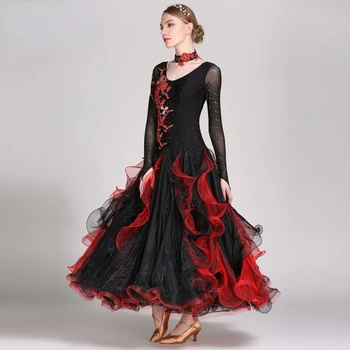Rochie de bal pentru Femei de Înaltă Calitate Costum de Scena Concurenței Purta Florale Rochii Flamenco Imbracaminte