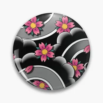 Sakura Vânt Moale Butonul Pin Guler Haine Amuzant Metal Pin Rever Creativ, Iubitor De Femei Drăguț Cadou Brosa Pălărie Insigna Decor Bijuterii