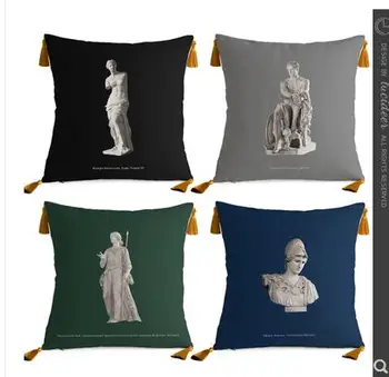 Sculptură greacă antică arta canapea camera de zi îmbrățișare față de pernă retro Europene față de pernă masina fata de perna 0