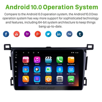 Seicane 9 inch Android 10.0 Stereo Auto GPS Radio Playerfor Toyota RAV4 mâna stângă drivier 2013-2018 Suport RDS Spate Camera DVR