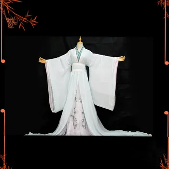Shi Qingxuan Cosplay Tian Guan Ci Fu Alb Lung Cosplay Costme Anime Costume de Halloween pentru Adulti Unisex Hanfu Chineză Costum
