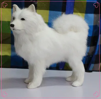 Simulare drăguț în picioare husky 25x28 cm model polietilenă&blănuri de câine model home decor elemente de recuzită ,modelul cadou d582