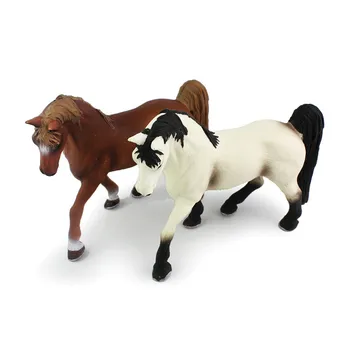 Simulate de Animale de Fermă de Cai Model Solid de Emulare de Acțiune Figura de Învățare de Învățământ pentru Copii Jucarii pentru Baieti Copii Cal de Jucărie