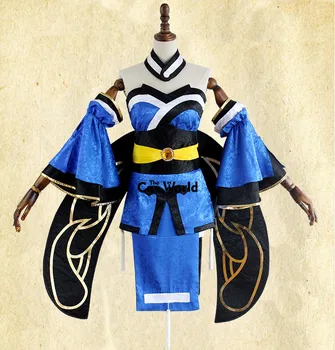 Soarta EXTELLA CCC FGO Soarta mare Pentru Tamamo nu Mae Tub Albastru Topuri Rochie Kimono Yukata Uniformă Anime Costume Cosplay