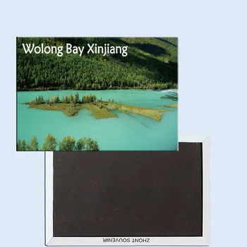 Suveniruri Turistice,Frigider Magnetic,Cadou Rafinat 24616, Wolong Bay Xinjiang,China