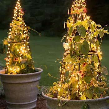 Sârmă de cupru LED Șir de Lumini Decoratiuni pentru Casa în aer liber, Grădină Ghirlanda Decor de Vacanță Iluminat Zână Petrecere de Crăciun Lampa Noua
