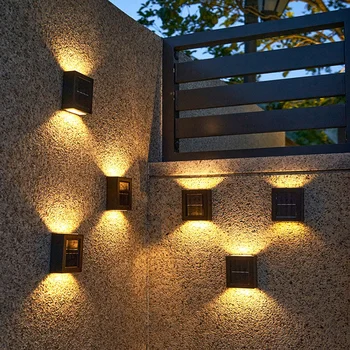 Unghii Gratuit Smart Solar LED Lumină în aer liber, Balcon Gradina de Drum Lumina de Perete Grădină Impermeabil în aer liber Lumina Solara