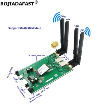 Unitati solid state M. 2 Cheie B la USB 3.0 Conector Adaptor Wireless Card Slot Dual SIM Cu 4 Antene de Sprijin 5G 4G Modul 3G Modem