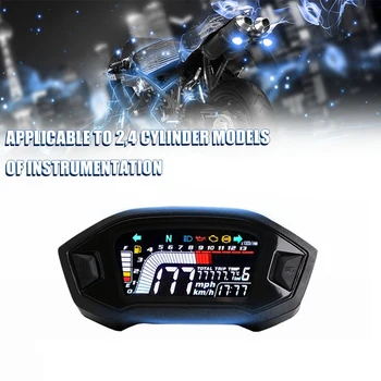 Universal Motocicleta LCD Vitezometru Digital 13000RPM de Fundal Digital Odemeter Tahometru Pentru 1,2,4 Cilindru