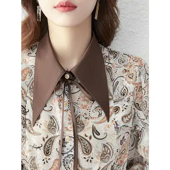 Vara New Sosire Femei Solide Bluza Casual cu Maneci Lungi Tricou Femei coreeană Stil Direct Topuri Chic Feminina Blusa T0 T755