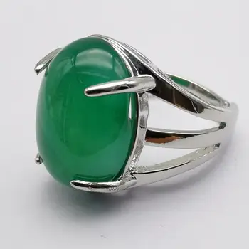 Vene verzi Carneol Piatră Ovală Șirag de mărgele BIJUTERIE Inel Bijuterii Pentru Femei Cadou Dimensiunea de 8 X278