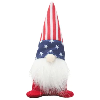 Ziua Independenței Ornament Fuzzy Pitic Papusa De Sezon Patriotic Gnome Pluș