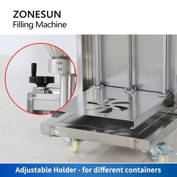 ZONESUN Semi-Automate Pulbere Melc de Umplere Mașină de Cântărire Scară Făină de Grâu, Spice de Proteine Sticla Borcan Cantitative ZS-FM710 0
