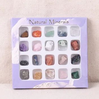 20buc/Set Minerale Naturale Cutie de colectare Pietre prețioase și Cristale Agate Specimen pentru educație Neregulate de Energie Piatra Decor Acasă 1