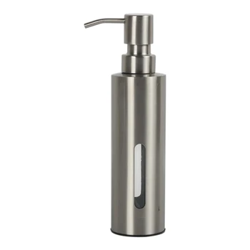 7Oz Săpun Pompa Dozator pentru Baie, din Oțel Inoxidabil Dish Săpun Dispenser pentru Bucatarie, Inoxidabile Lichid Pompa de Sticla 1
