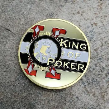 Chip de Monede Regele de Poker Card de Coard Monedă Comemorativă Colecție de Suveniruri 1