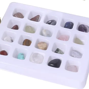 20buc/Set Minerale Naturale Cutie de colectare Pietre prețioase și Cristale Agate Specimen pentru educație Neregulate de Energie Piatra Decor Acasă 2