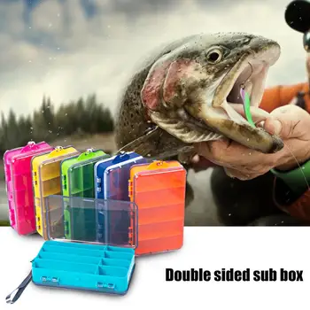 Cutie de pescuit de Înaltă Calitate, Cu Șnur Portabil Capac Transparent ABS Pescuit Cutie pentru momeala de Pescuit Caz Pescuit Cutie 2