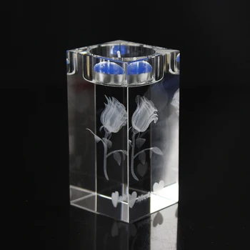 Personalizate Romantic Suport Lumanare Art Cristal Decor Acasă Cadouri, Favoruri De Partid 2