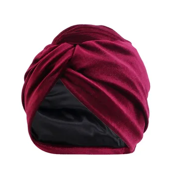 2021 Femei Turbanul Musulman Pălărie Cancer Chimioterapie Capac de Păr Capota Cap Eșarfă Folie de Acoperire Interior de zi cu Zi Pălării Confortabile шапка 3