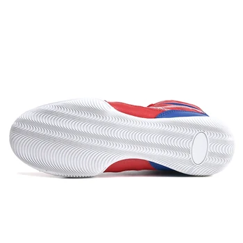 Box Pantofi de Înaltă Top Suprafața ochiului de Plasă Respirabil Glezna Protecția Bărbați Și Femei Noi Lupte Ghemuit Multi-Opțiuni de culoare 3
