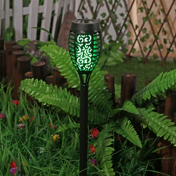 Creative Solar Flame Lumina Lanterna LED-uri Impermeabil în aer liber, Grădină, Curte cu Gazon Miza Lampa de Iluminat Accesorii 3