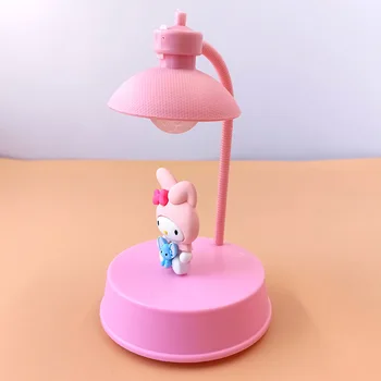 DIY Sanrioed Melodia Mea Kuromi Cinnamoroll Purin Anime Kawaii Lumina de Noapte Drăguț Noptieră Lampa de Birou Muzică Jucarii Copii Cadou de Ziua de nastere 3