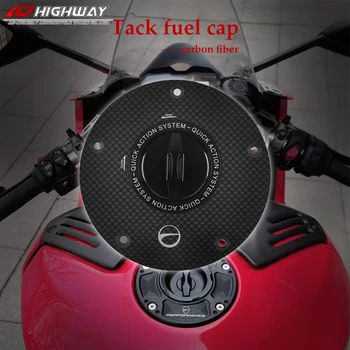 Fibra de Carbon, Accesorii pentru Motociclete Eliberare Rapidă Cheie Rezervor de Combustibil gazos Capac de Acoperire pentru Honda CBR 600 900 929 954 RR TOATE ANI 3